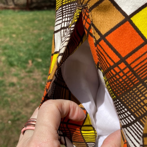 Celebrity by Design funky plaid all cotton lined logo jacket size L - Picture 3 of 9